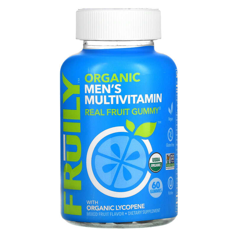 Fruily Organic Men's Multivitamin with Organic Lycopene Mixed Fruit 60 Gummies 8 Thực phẩm chức năng Fruily Organic Men's Multivitamin with Organic Lycopene Mixed Fruit 60 Gummies 850019556124