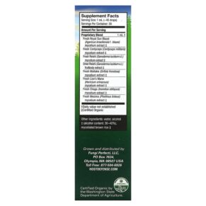 Thực phẩm bổ sung Fungi Perfecti Host Defense Host Defense Mushrooms Stamets 7 Extract Daily Immune Support 1 fl oz (30 ml) 633422057019