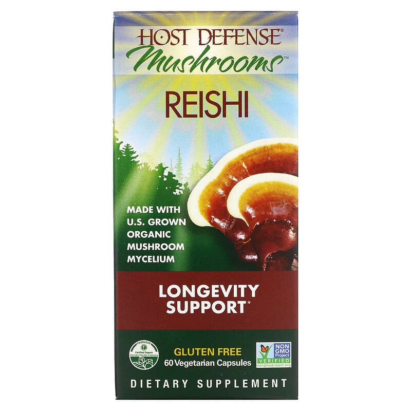 Fungi Perfecti Host Defense Mushrooms Reishi Longevity Support 60 Vegetarian Capsules 8 Thực phẩm chức năng Fungi Perfecti Host Defense Mushrooms Reishi Longevity Support 60 Vegetarian Capsules 633422030326