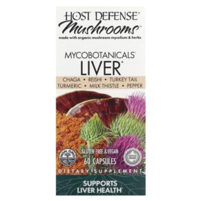 Thực phẩm chức năng Fungi Perfecti Host Defense MycoBotanicals Liver 60 Capsules 633422038827