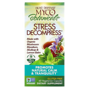 Thực phẩm chức năng Fungi Perfecti Host Defense MycoBotanicals Stress Decompress 60 Vegetarian Capsules 633422710662