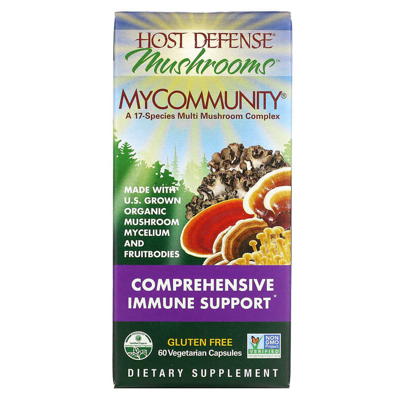 Fungi Perfecti Host Defense MyCommunity A 17 Species Multi Mushroom Complex 60 Vegetarian Capsules 8 Thực phẩm chức năng Fungi Perfecti Host Defense MyCommunity A 17 Species Multi Mushroom Complex 60 Vegetarian Capsules 633422038124