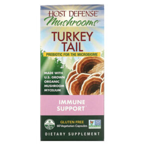 Thực phẩm chức năng Fungi Perfecti Host Defense Turkey Tail 60 Vegetarian Capsules 633422027326