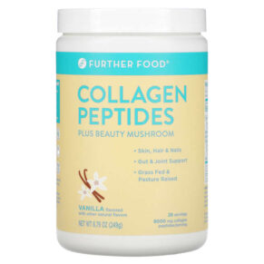 Thực phẩm chức năng Further Food Collagen Peptides Plus Beauty Mushroom Vanilla 8.79 oz (249 g) 850006249060