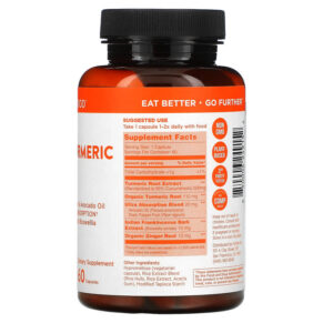 Thực phẩm bổ sung Further Food Premium Curcumin Turmeric Maximum Strength 500 mg 60 Capsules 850006249152