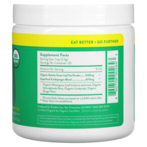 Thực phẩm bổ sung Further Food Superfood Matcha 2.65 oz (75 g) 860706002643