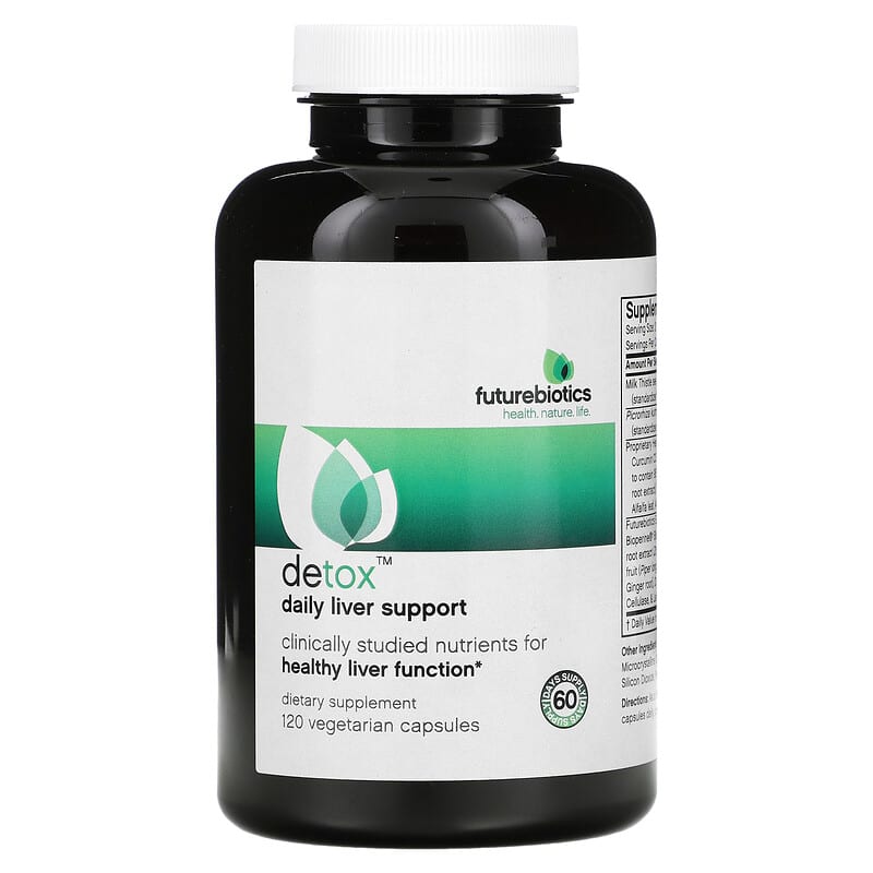 Futurebiotics Detox Daily Liver Support 120 Vegetarian Capsules 8 Thực phẩm chức năng Futurebiotics Detox Daily Liver Support 120 Vegetarian Capsules 049479025152