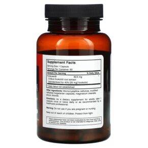 Thực phẩm bổ sung Futurebiotics Forskolin 25 mg 60 Vegetarian Capsules 049479006441