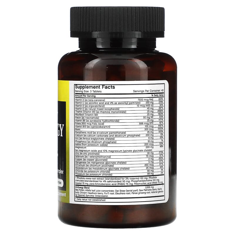 Futurebiotics Hi Energy Multi For Men 120 Tablets 2 Thực phẩm bổ sung Futurebiotics Hi Energy Multi For Men 120 Tablets 049479001996