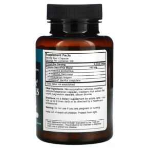 Thực phẩm bổ sung Futurebiotics Longest Living Acidophilus 100 Vegetarian Capsules 049479001156