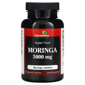 Thực phẩm chức năng Futurebiotics Moringa 5.000 mg 60 Vegetarian Capsules 049479006502