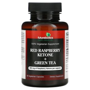 Thực phẩm chức năng Futurebiotics Red Raspberry Ketone + Green Tea 60 Vegetarian Capsules 049479006427