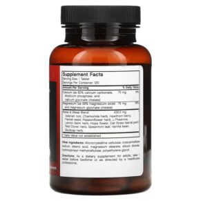 Thực phẩm bổ sung Futurebiotics Relax & Sleep 120 Vegetarian Tablets 049479000166