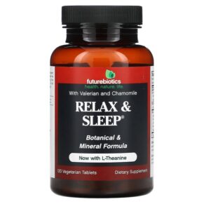 Thực phẩm chức năng Futurebiotics Relax & Sleep 120 Vegetarian Tablets 049479000166