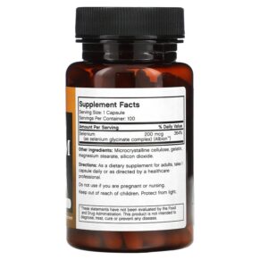 Thực phẩm bổ sung Futurebiotics Selenium 200 mcg 100 Capsules 049479206292