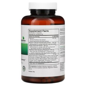 Thực phẩm bổ sung Futurebiotics Thinkfast Brain Performance + Memory 120 Vegetarian Capsules 049479025169