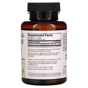Futurebiotics Vitamin K2 as MK-7 100 mcg 100 Vegetarian Capsules 3 Thực phẩm bổ sung Futurebiotics Vitamin K2 as MK-7 100 mcg 100 Vegetarian Capsules 049479500901