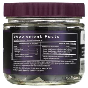 Thực phẩm bổ sung Gaia Herbs Black Elderberry Immune Support Adult Daily Gummies 80 Vegan Gummies 751063151504