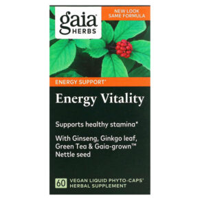 Thực phẩm chức năng Gaia Herbs Energy Vitality 60 Vegan Liquid Phyto-Caps 751063398503