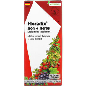 Thực phẩm chức năng Gaia Herbs Floradix Iron + Herbs 23 fl oz (700 ml) 850026260113