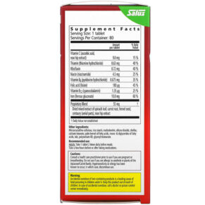 Thực phẩm bổ sung Gaia Herbs Floradix Iron Tablets 80 Tablets 850026260175