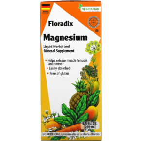 Thực phẩm chức năng Gaia Herbs Floradix Magnesium Liquid Herbal and Mineral Supplement 8.5 fl oz (250 ml) 850026260076