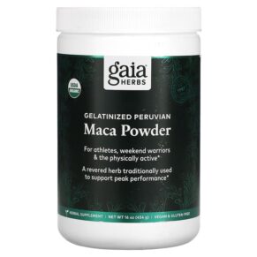 Thực phẩm chức năng Gaia Herbs Gelatinized Peruvian Maca Powder 16 oz (454 g) 751063146326