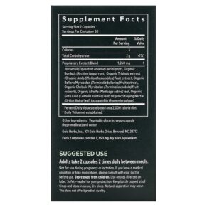 Thực phẩm bổ sung Gaia Herbs Hair Skin & Nail Support 60 Vegan Liquid Phyto-Caps 751063400800