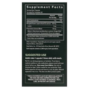 Thực phẩm bổ sung Gaia Herbs Healthy Vision 60 Vegan Liquid Phyto-Caps 751063399708