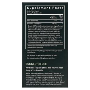 Thực phẩm bổ sung Gaia Herbs Liver Cleanse 60 Vegan Liquid Phyto-Caps 751063146029