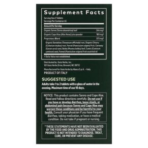 Thực phẩm bổ sung Gaia Herbs Natural Laxative 90 Tablets 751063996211