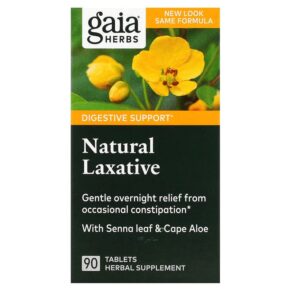 Thực phẩm chức năng Gaia Herbs Natural Laxative 90 Tablets 751063996211