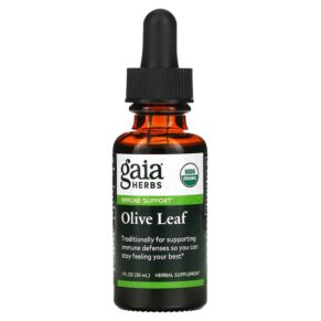 Thực phẩm chức năng Gaia Herbs Olive Leaf 1 fl oz (30 ml) 751063308250