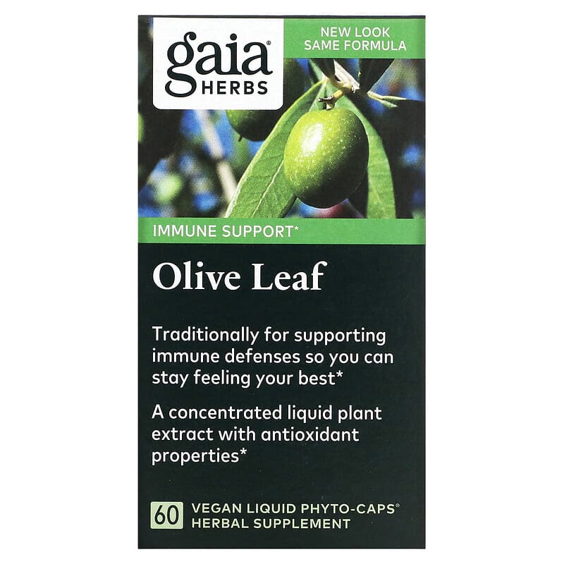 Gaia Herbs Olive Leaf 60 Vegan Liquid Phyto-Caps 8 Thực phẩm chức năng Gaia Herbs Olive Leaf 60 Vegan Liquid Phyto-Caps 751063399401