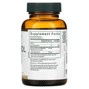 Thực phẩm bổ sung Gaia Herbs Professional Solutions Resveratrol 150 50 Liquid-Filled Capsules 751063996778