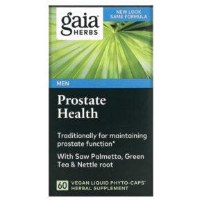 Thực phẩm chức năng Gaia Herbs Prostate Health 60 Vegan Liquid Phyto-Caps 751063402804