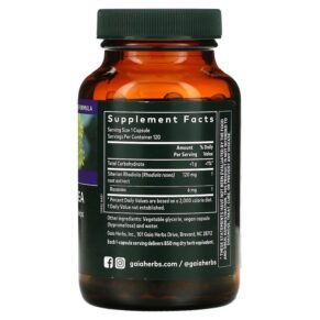 Thực phẩm bổ sung Gaia Herbs Rhodiola Rosea 120 Vegan Liquid Phyto-Caps 751063146418