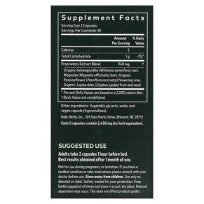 Thực phẩm bổ sung Gaia Herbs SleepThru 60 Vegan Liquid Phyto-Caps 751063145763