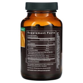 Thực phẩm bổ sung Gaia Herbs Turmeric Supreme 120 Vegan Liquid Phyto-Caps 751063150279