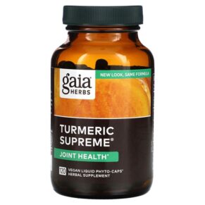 Thực phẩm chức năng Gaia Herbs Turmeric Supreme 120 Vegan Liquid Phyto-Caps 751063150279