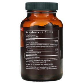 Thực phẩm bổ sung Gaia Herbs Turmeric Supreme Extra Strength 120 Vegan Liquid Phyto-Caps 751063145961