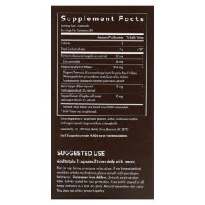 Thực phẩm bổ sung Gaia Herbs Turmeric Supreme Joint Health 60 Vegan Liquid Phyto-Caps 751063146456