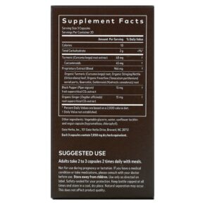 Thực phẩm bổ sung Gaia Herbs Turmeric Supreme Sinus Support 60 Vegan Liquid Phyto-Caps 751063146340