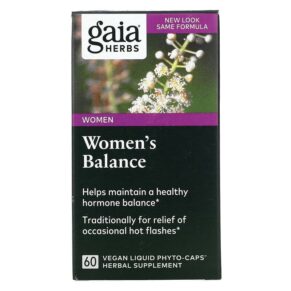 Thực phẩm chức năng Gaia Herbs Women's Balance 60 Vegan Liquid Phyto-Caps 751063399609