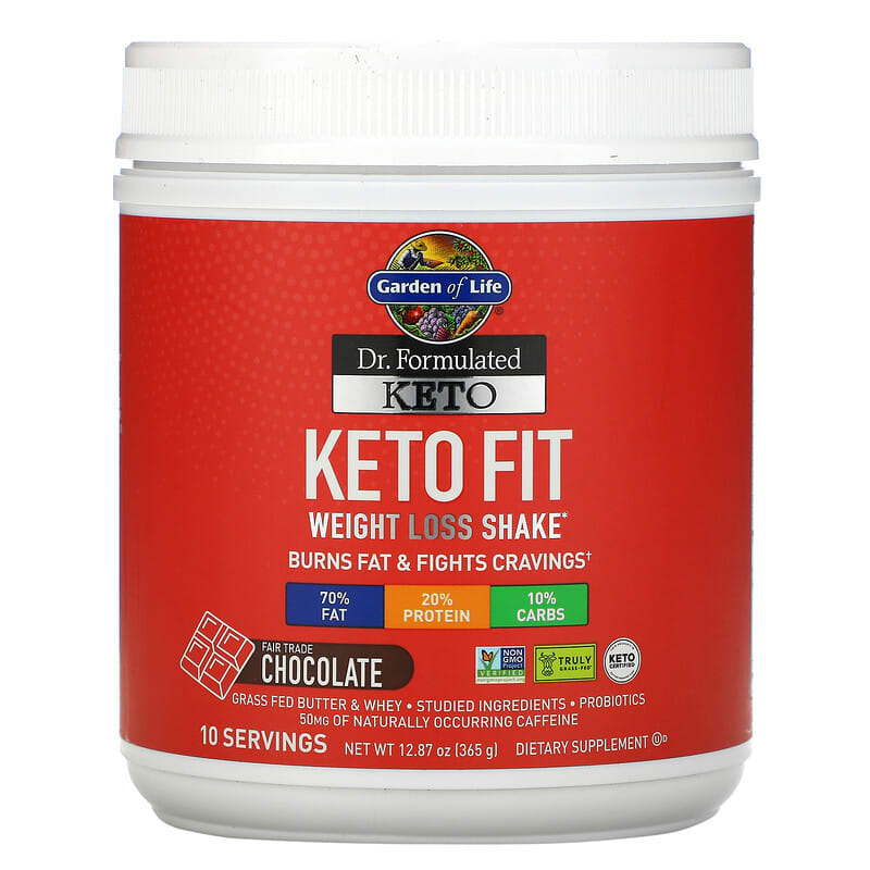 Garden of Life Dr. Formulated Keto Fit Weight Loss Shake Chocolate 12.87 oz (365 g) 8 Thực phẩm chức năng Garden of Life Dr. Formulated Keto Fit Weight Loss Shake Chocolate 12.87 oz (365 g) 658010124522