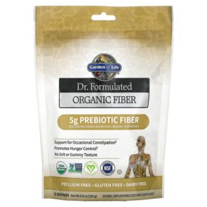 Thực phẩm chức năng Garden of Life Dr. Formulated Organic Fiber Clear Unflavored 6.8 oz (192 g) 658010118408