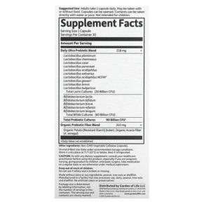 Thực phẩm bổ sung Garden of Life Dr. Formulated Probiotics Once Daily Ultra 90 Billion 30 Vegetarian Capsules 658010118453