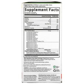 Thực phẩm bổ sung Garden of Life Dr. Formulated Probiotics Organic Kids + Tasty Organic Watermelon 30 Yummy Chewables 658010122153