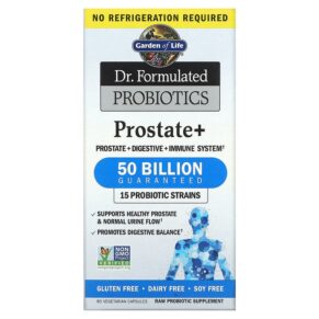 Thực phẩm chức năng Garden of Life Dr. Formulated Probiotics Prostate+ 60 Vegetarian Capsules 658010120050