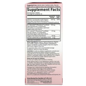 Thực phẩm bổ sung Garden of Life Dr. Formulated Quercetin Drop Uric Acid 500 mg 60 Vegan Tablets 658010130523
